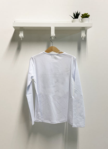 T-shirt Bambina Paris bianca