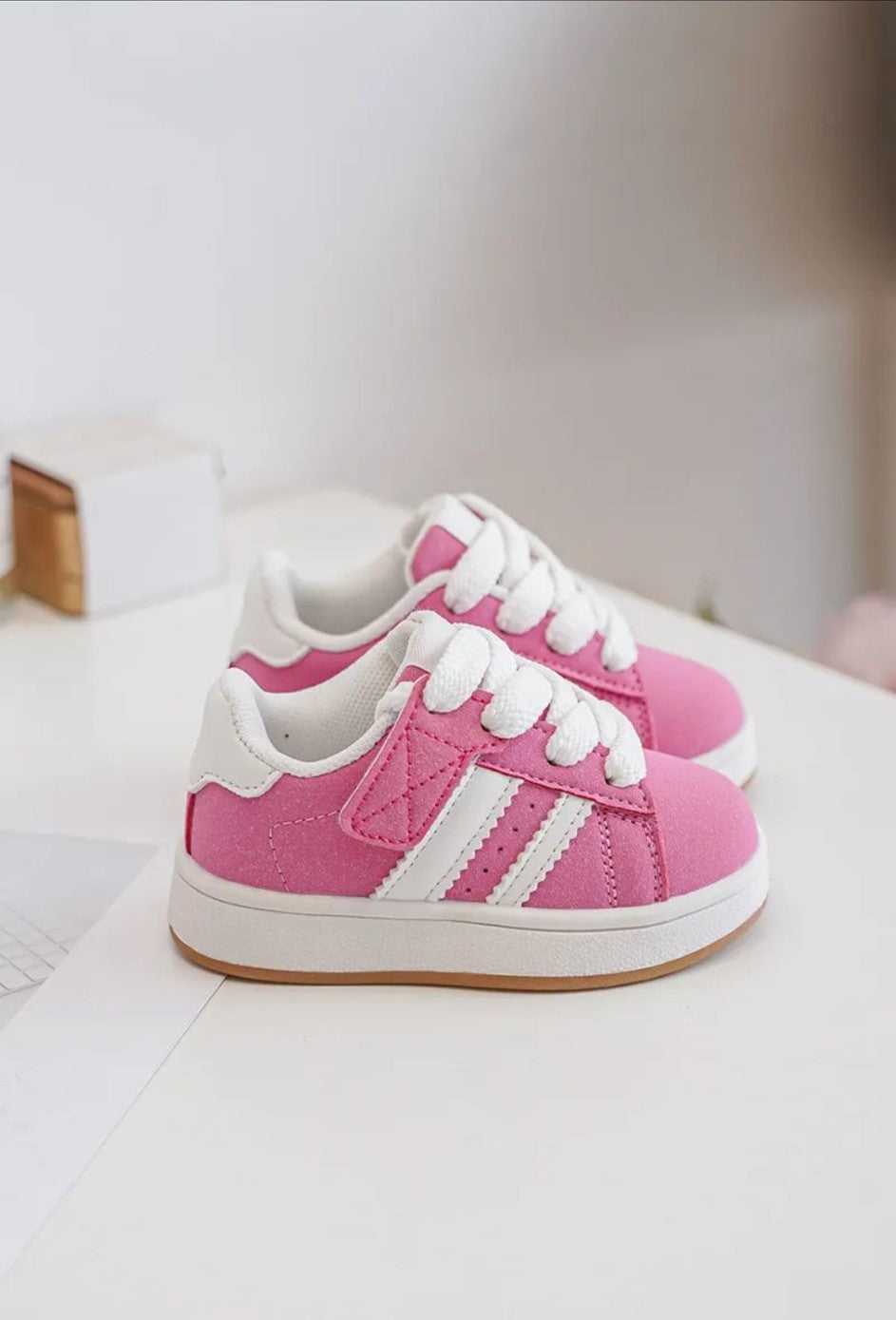 Sneakers bambina Line rosa