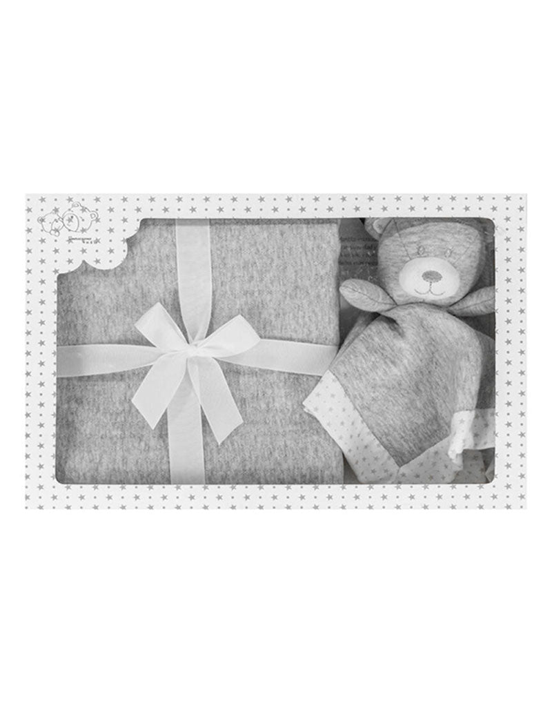 Set Dou dou e copertina Orsetto Batuffolini grigio