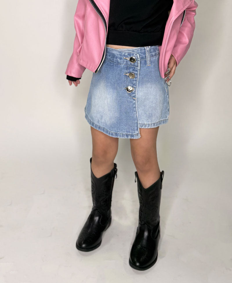 Skort Neonata jeans blu chiaro