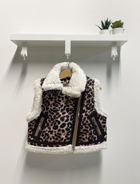 Sleeveless Girl Jungle animalier teddy bear