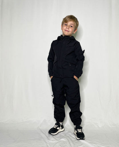 Black military suit children's complete