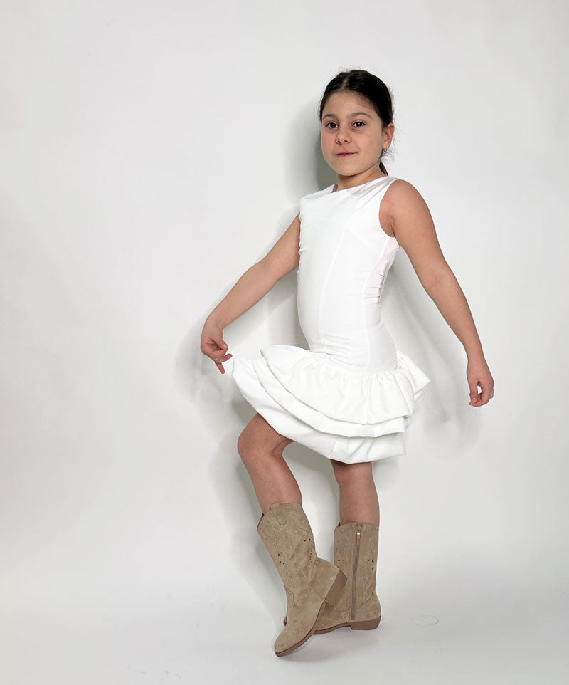 Abito Bambina Balloon bianco