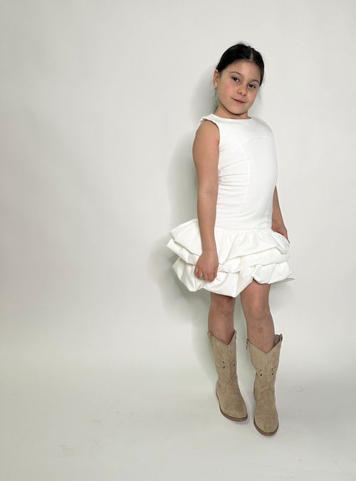 Abito Bambina Balloon bianco