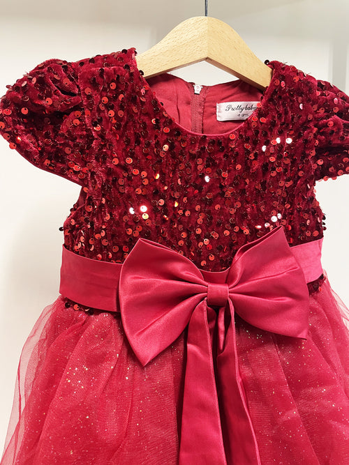 Abito Bambina Elegance rosso tulle