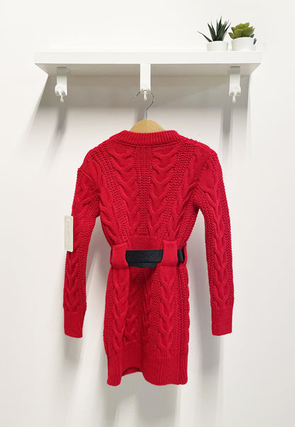 Abito Bambina Trecce B rosso