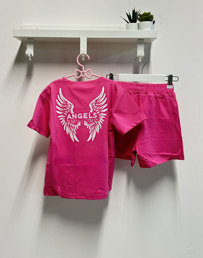 Completo Bambina Angel fucsia