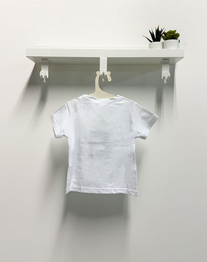 T-shirt Neonato Angel bianca