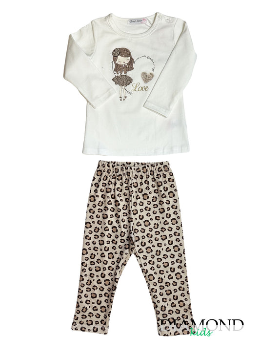 Completo Neonata AnimalierLove bianco