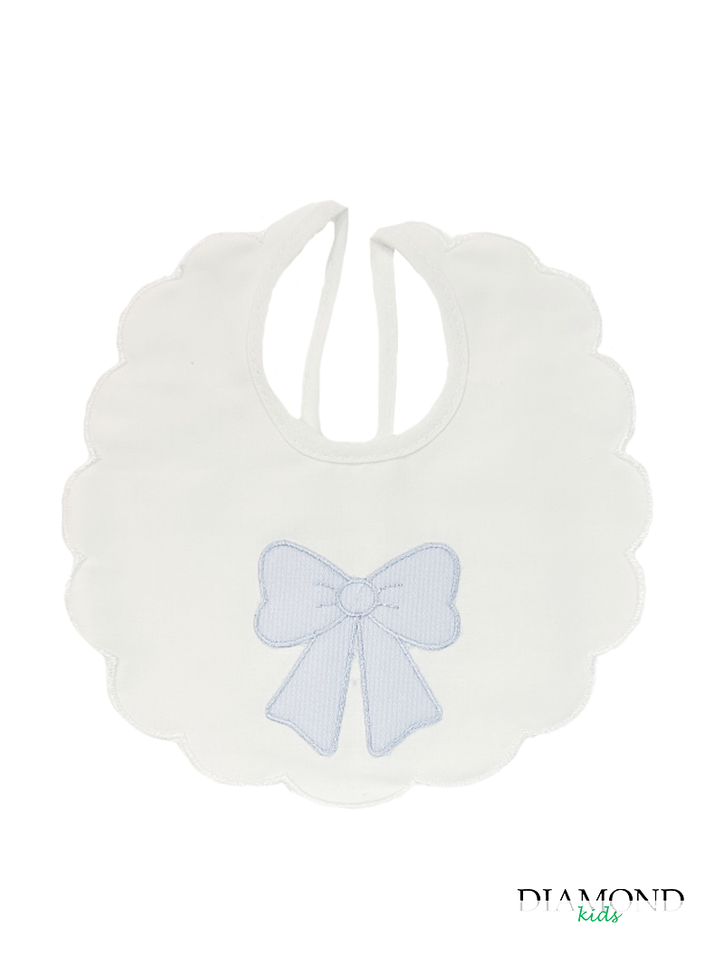 Bavetta Neonato Fiocco cielo
