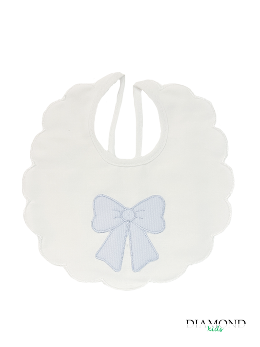 Bavetta Neonato Fiocco cielo