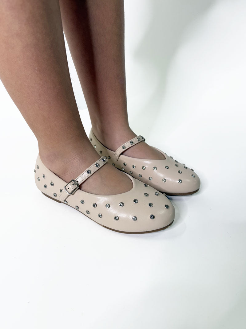 Ballerina Bambina strasS beige
