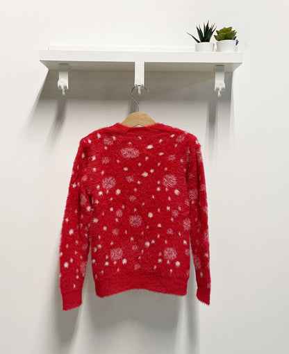 Maglioncino Bambina Bambi Christmas rosso