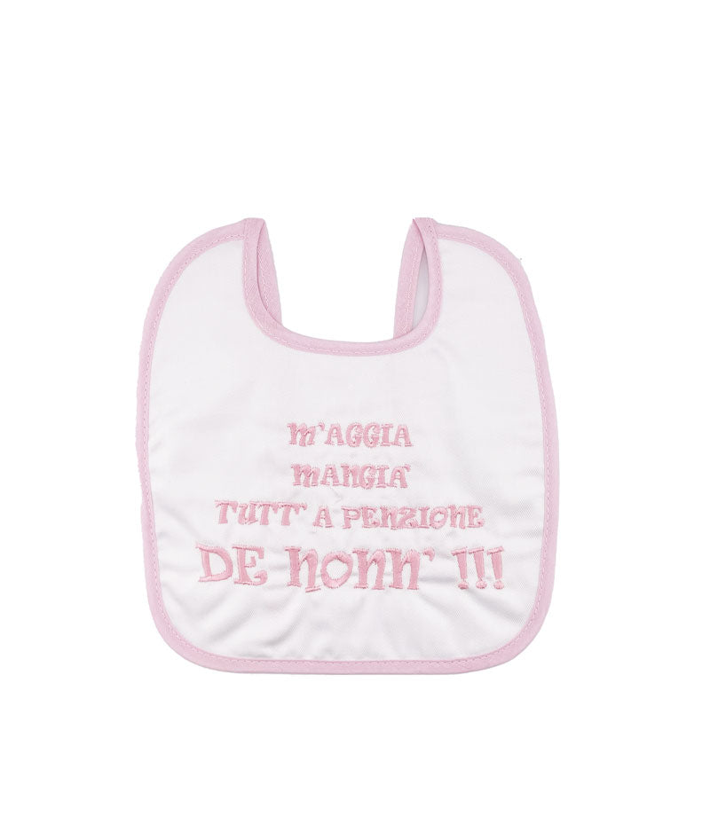 Bavetta Neonato Nonni Nancy baby rosa