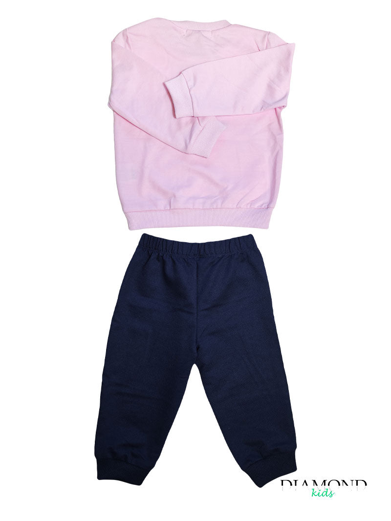 Completo Neonata Believe rosa blu
