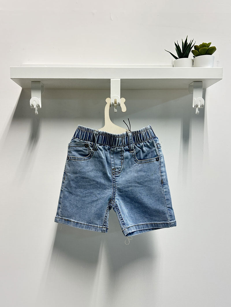 Bermuda Neonato denim lavè