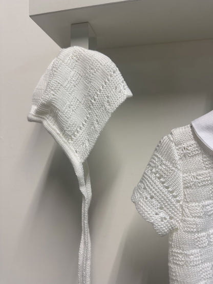 Completo Neonata Filo fiocco bianco grande