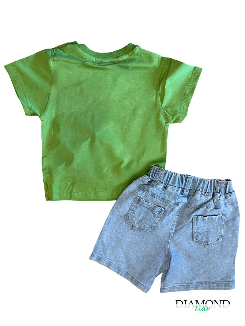 Completo Neonato Bike verde