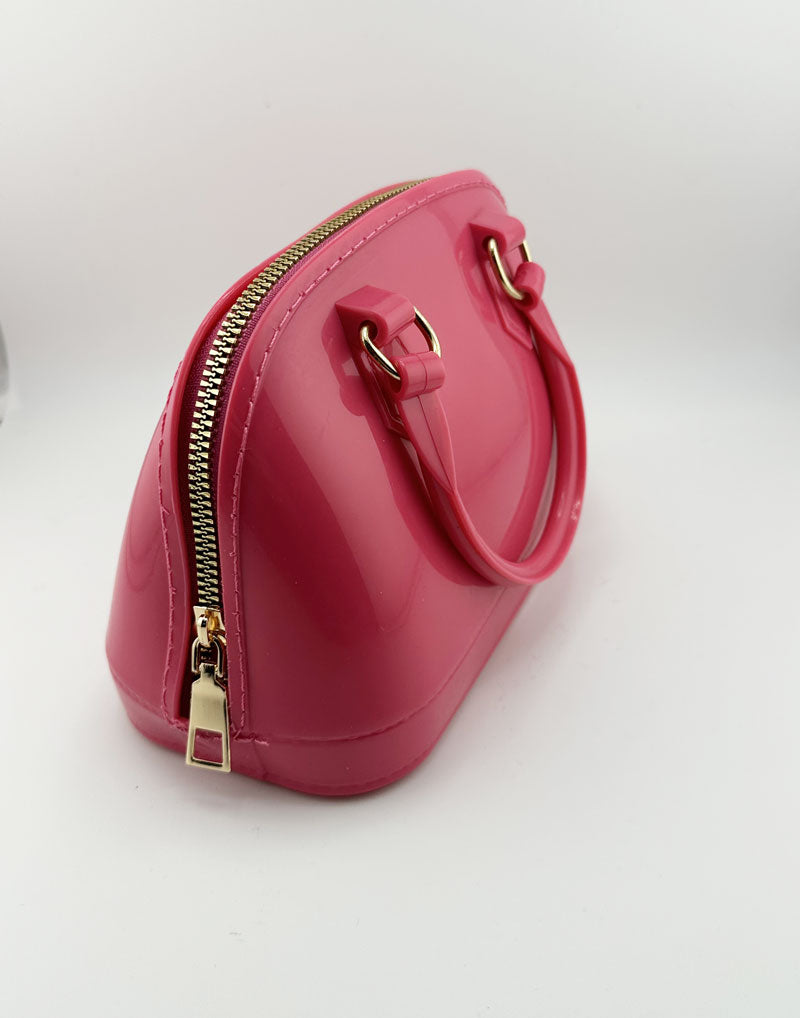 Borsa Bambina lucida magenta