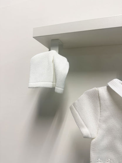 Completo Neonato Filo Bottoncini bianco