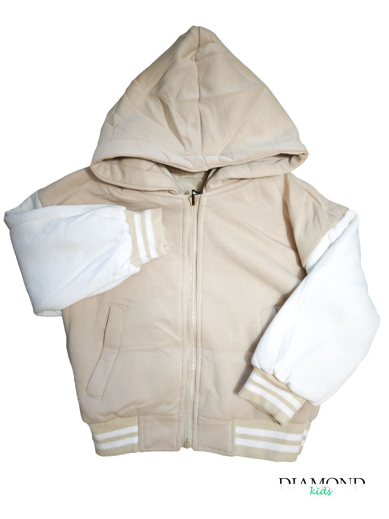 Giubbino Bambina Double California beige