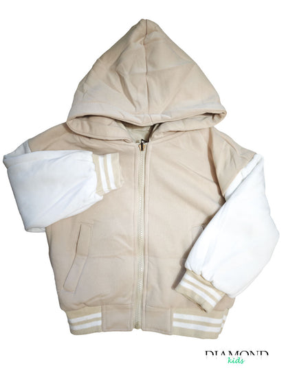 Giubbino Bambina Double California beige