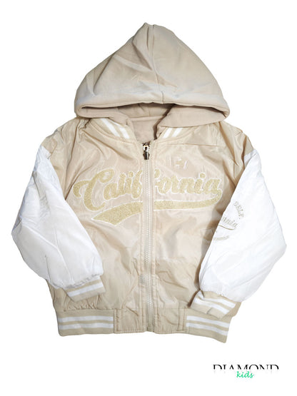 Giubbino Bambina Double California beige