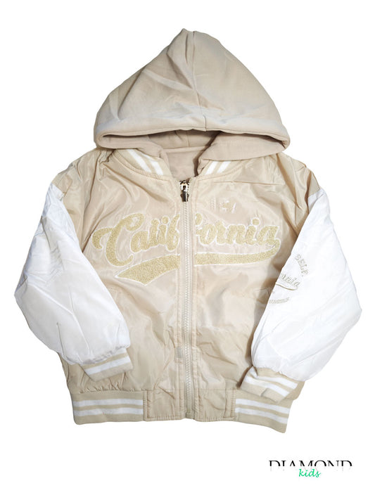 Giubbino Bambina Double California beige