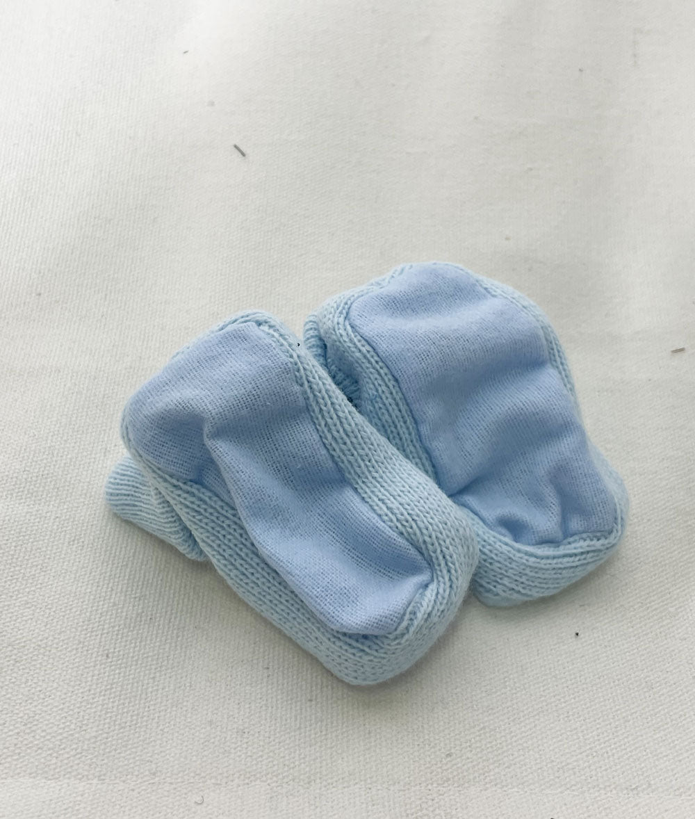 Calzini Neonato maman papa azzurri