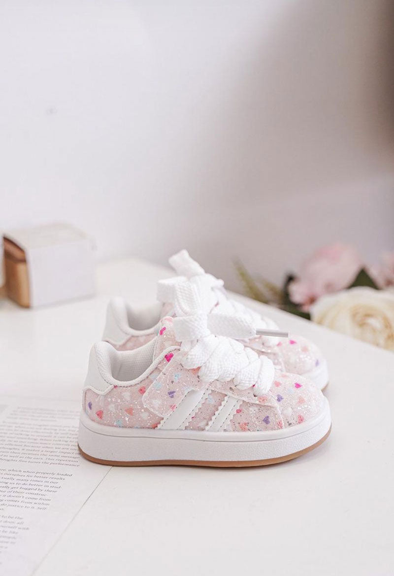 Sneakers bambina Line cuori rosa lumen