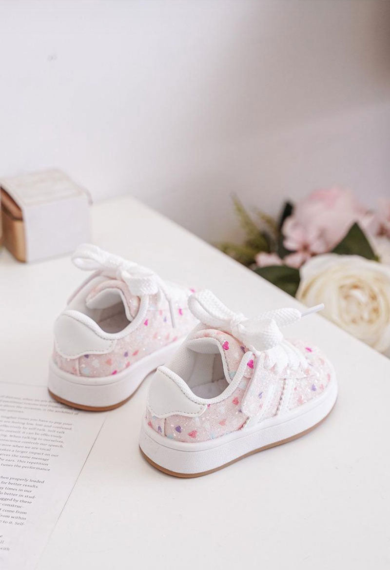 Sneakers bambina Line cuori rosa lumen