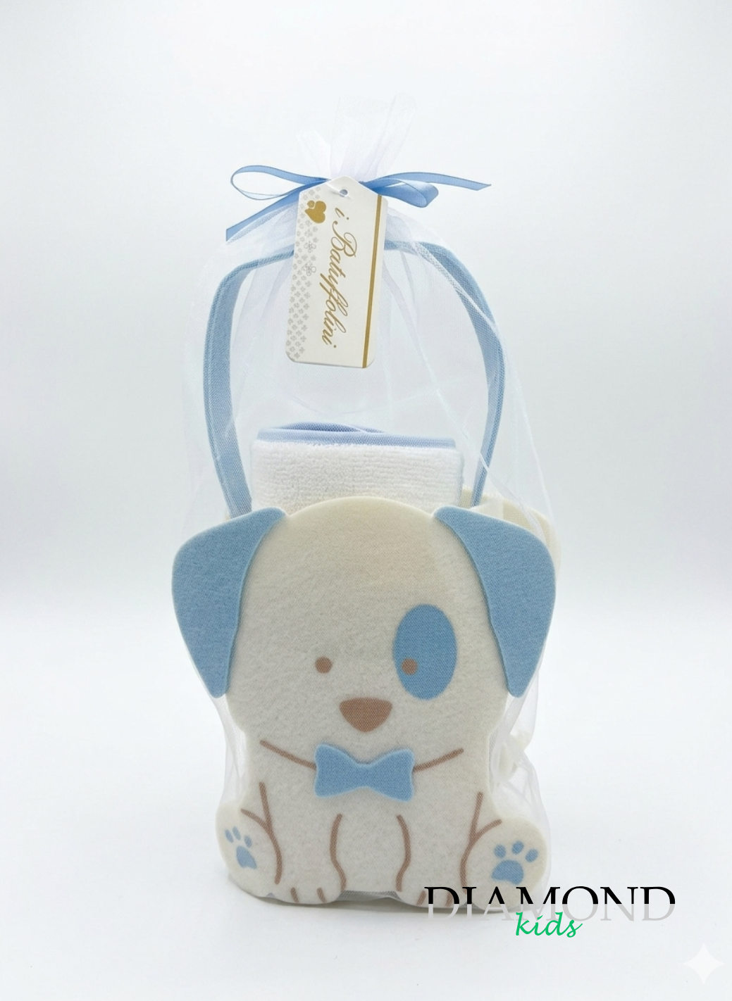 Set regalo Batuffolini Cagnolino celeste