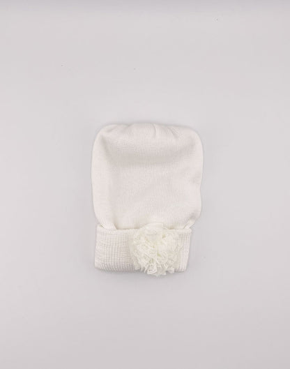 Cappellino Neonata corredino Che chic panna