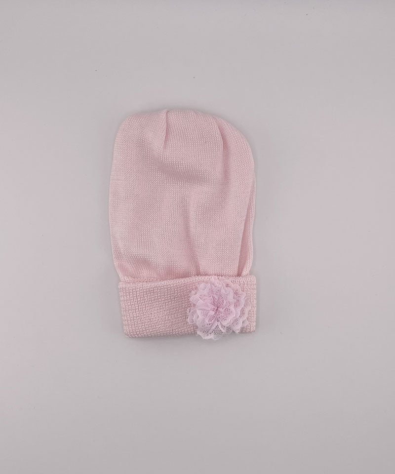 Cappellino Neonata corredino Che chic rosa
