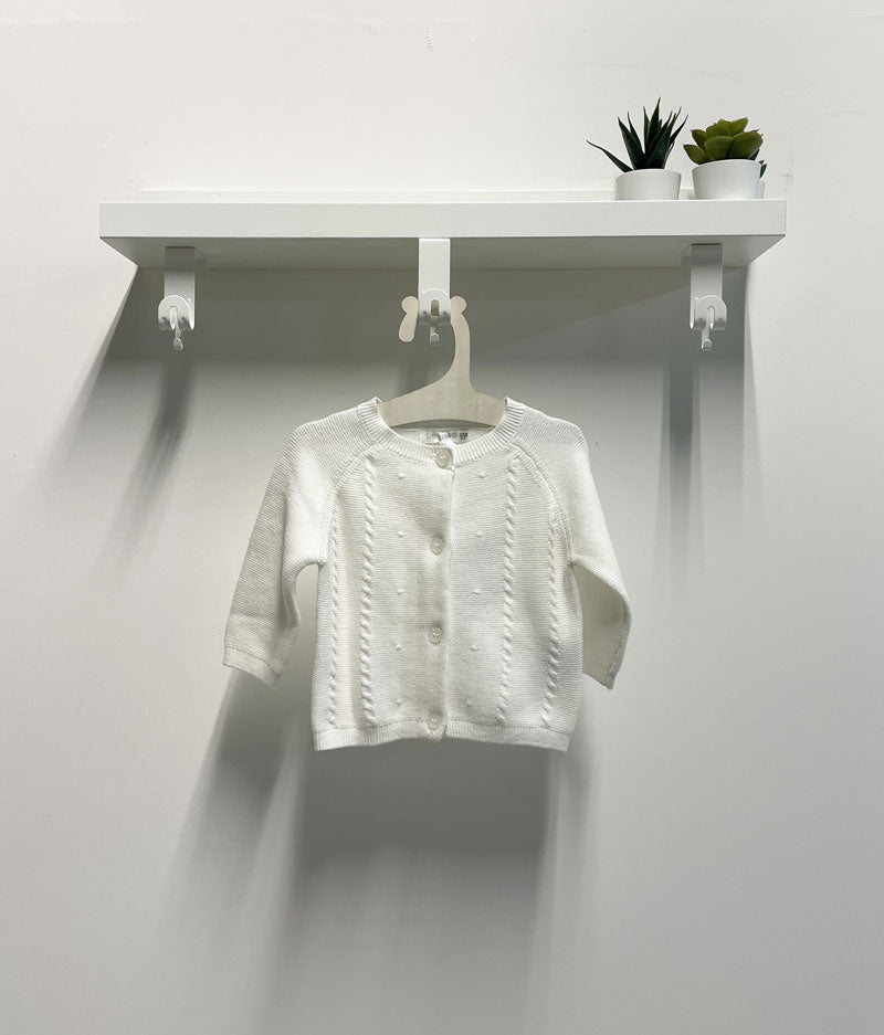 Cardigan Neonata Chic bianco