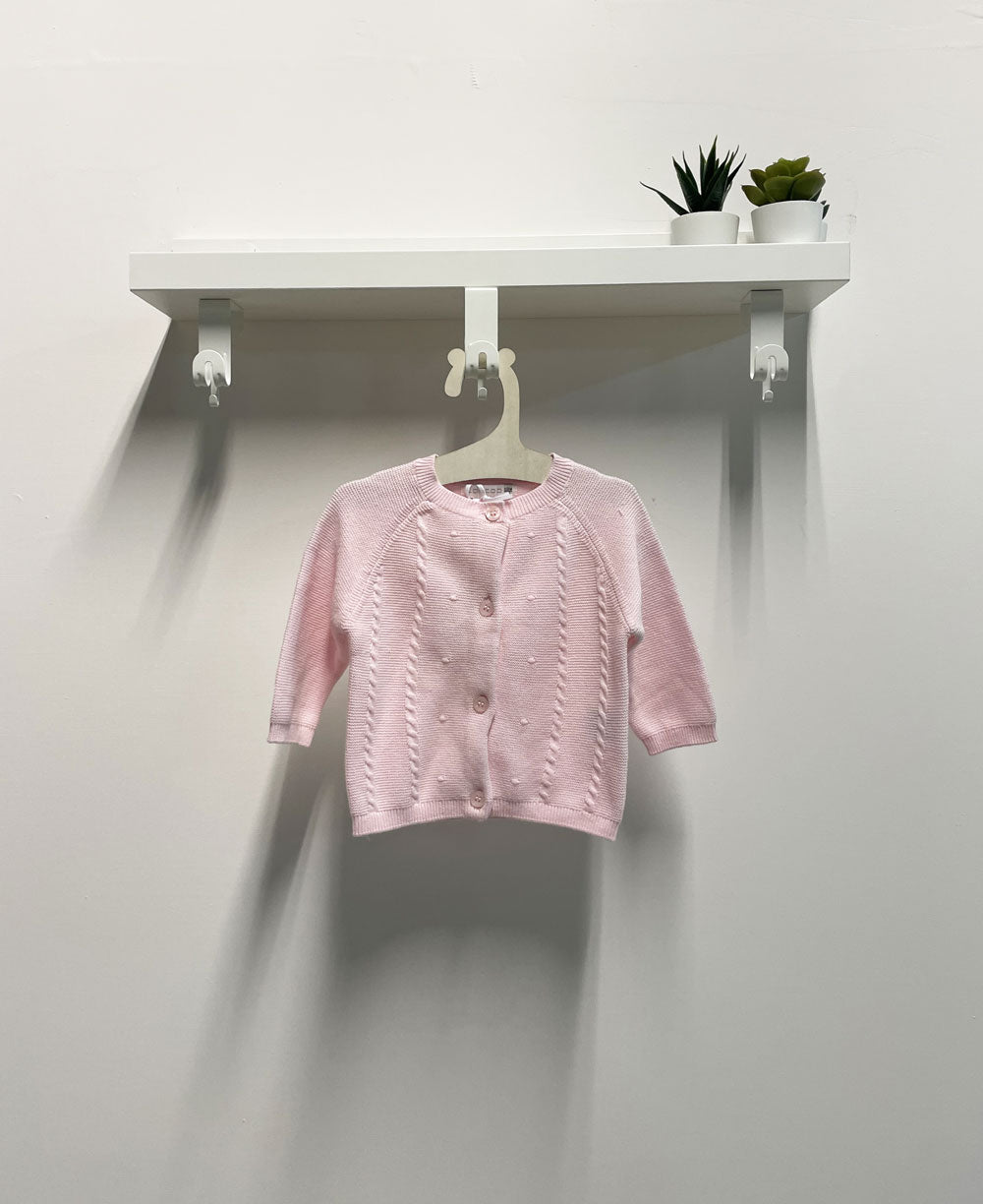 Cardigan Neonata Chic rosa