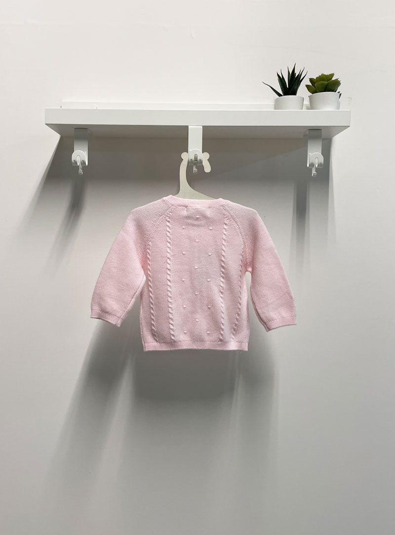 Cardigan Neonata Chic rosa