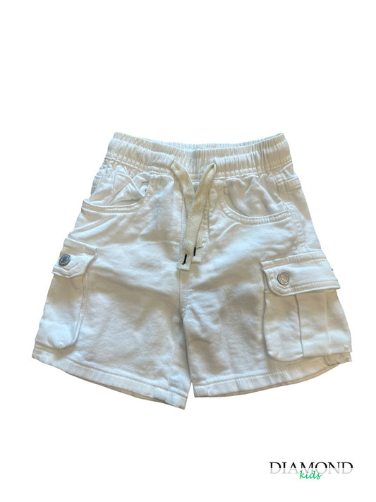 Shorts Neonato Cargo panna