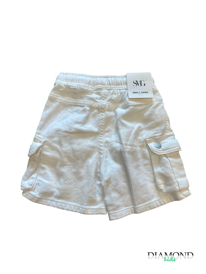 Shorts Neonato Cargo panna