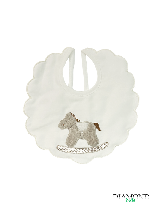 Bavetta Neonato Cavallino beige