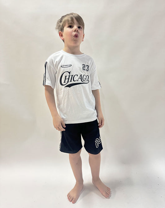 Completo Bambino Chicago bianco