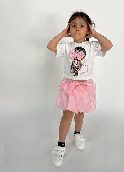 Completo Bambina Balloon rosa