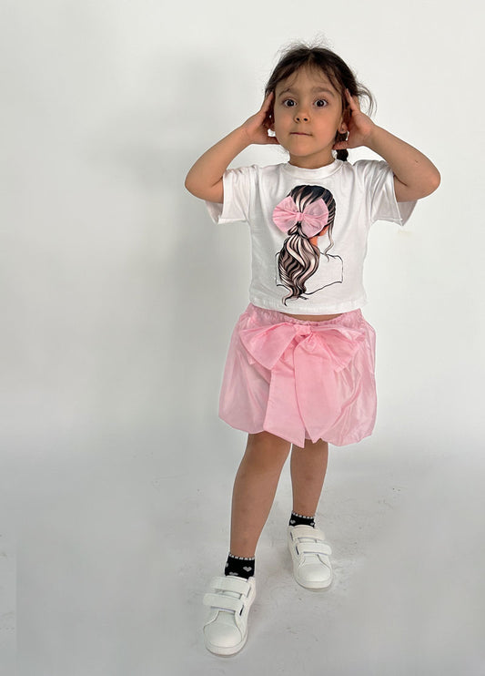 Completo Bambina Balloon rosa
