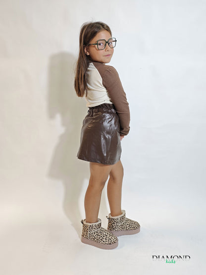 Completo Bambina Recollect marrone