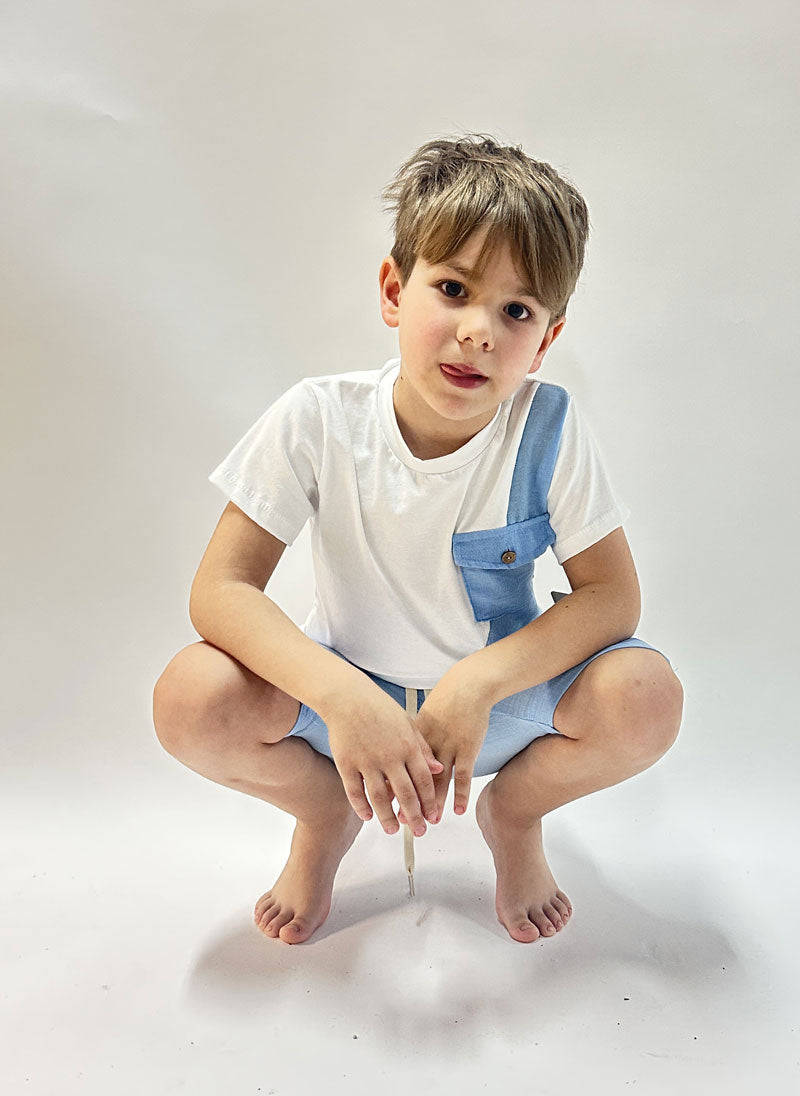 Completo Bambino Line azzurro