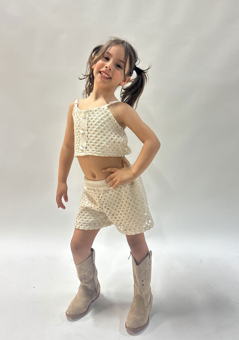 Completo Neonata Glamour beige