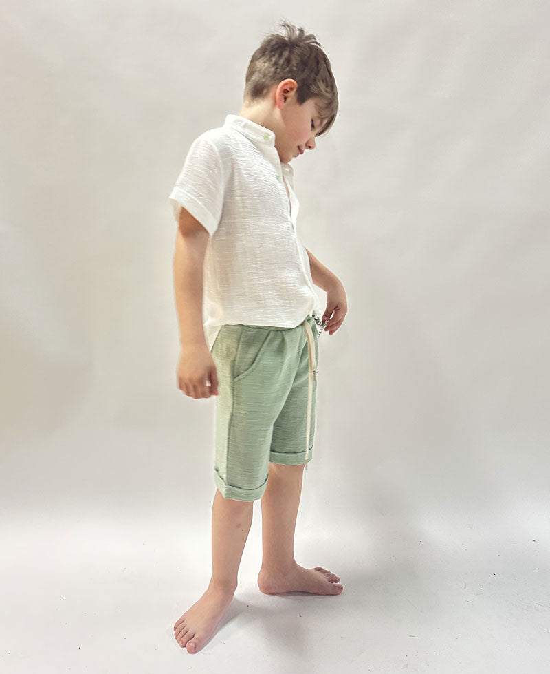 Completo Bambino Line Shirt salvia
