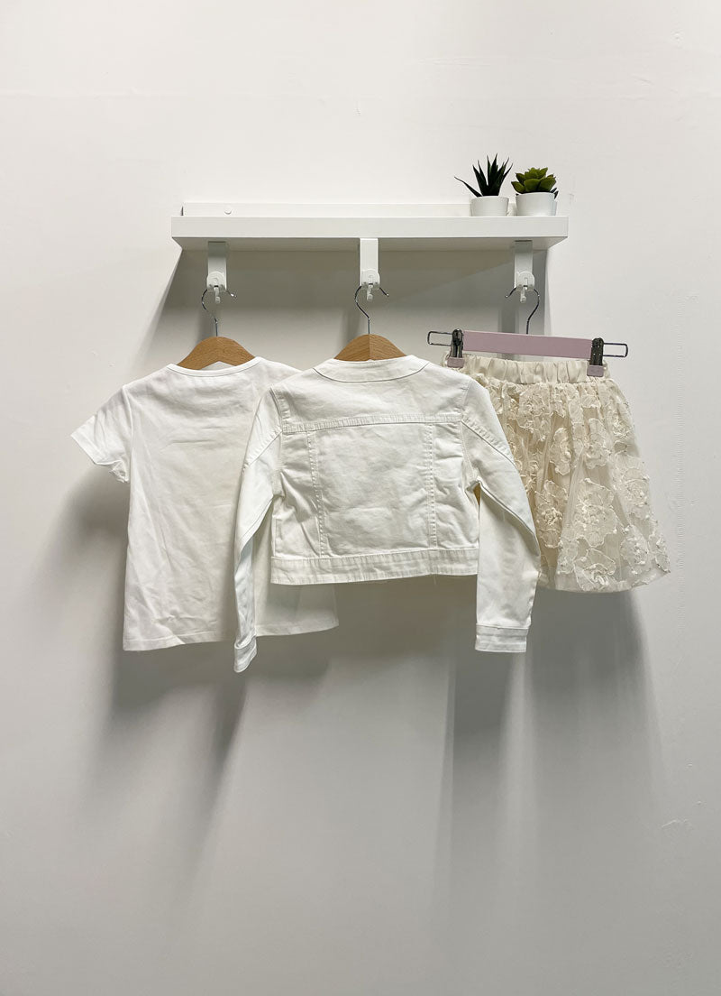 Completo Bambina Pretty bianco