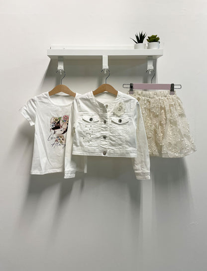 Completo Bambina Pretty bianco