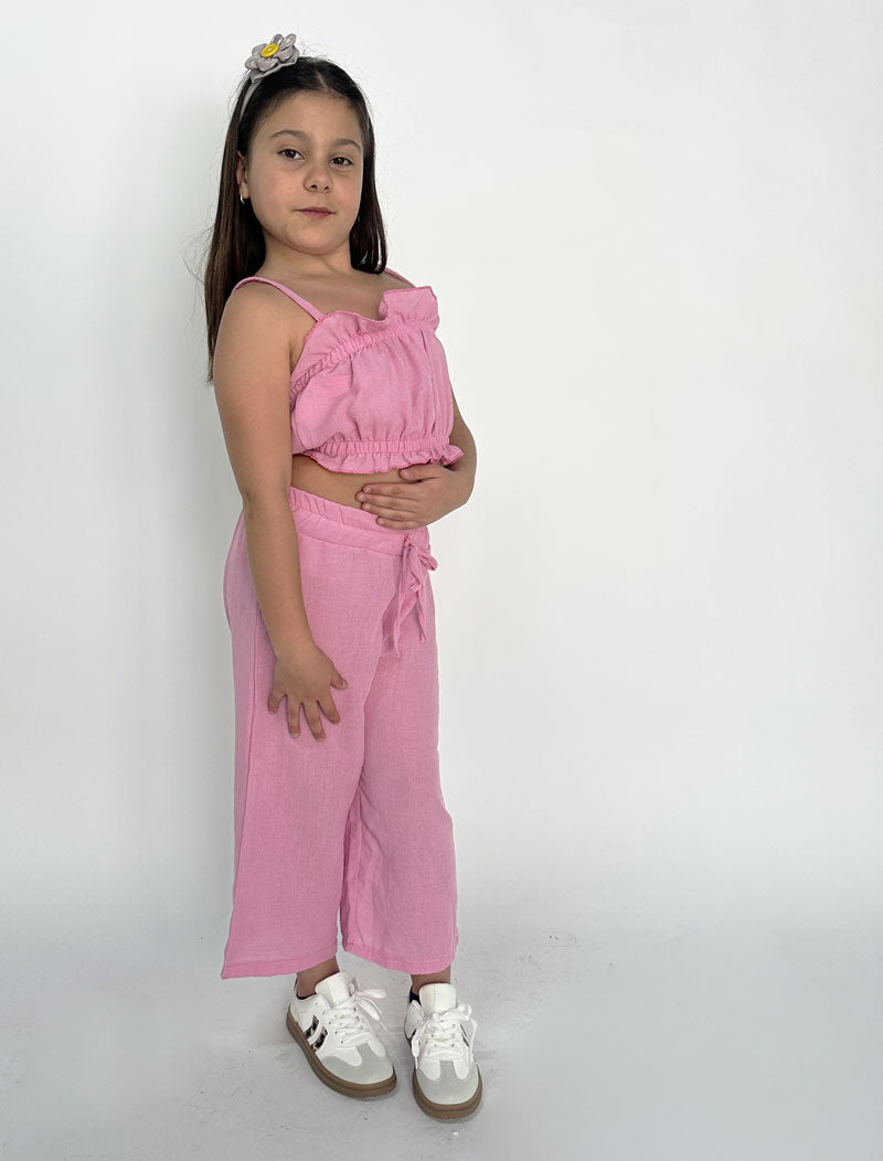 Completo Bambina Palazzo rosa